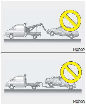 Hyundai Accent: Towing service. 