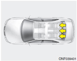 Hyundai Accent: Rear seat. Headrest
