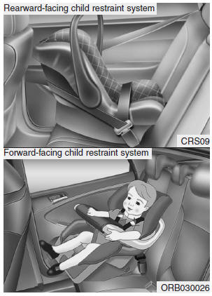 Hyundai Accent: Using a child restraint system. For small children and babies, the use of a child seat or infant seat is required.