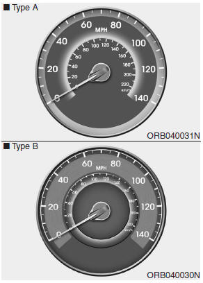 Hyundai Accent: Gauges. Speedometer