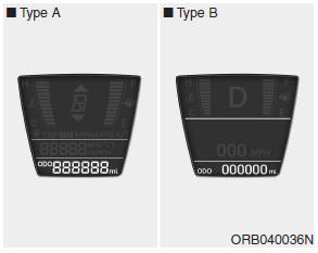 Hyundai Accent: Gauges. Odometer (mi. or km)