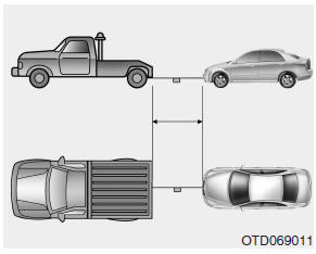 Hyundai Accent: Emergency towing. 