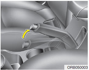 Hyundai Accent: Parking brake. Applying the parking brake