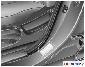 Hyundai Accent: Tire specification and pressure label Hyundai Accent: Tire specification and pressure label. The tires supplied on your new vehicle are chosen to provide the best performance